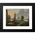 thumbnail image 2 of Franciszek Smuglewicz 14x11 Black Modern Framed Museum Art Print Titled - Biržai in Lithuania with the Ruins of the Radziwiłł Castle (circa 1800), 2 of 5