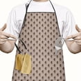 thumbnail image 2 of Brown Bigfoot Pattern Apron-Garden Aprons for Women with Pockets-Cotton Linen Waterproof Kitchen Cooking Gardening Aprons Adjustable for Kitchen,Cooking,BBQ and Salon 33x27 Inch, 2 of 7