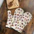 thumbnail image 5 of Cute Oven Mitts,Autumn Fall Leaves Pattern Oven Mitt 2-Pack Set,Kitchen Gloves for Oven,Heat Resistant Oven Mitts 7.7"x12", 5 of 7