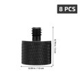 thumbnail image 4 of 8 PCS Durable Micrófono Holder Tornillos Aleación de aluminio Suministros de Cámara (Negro), 4 of 5
