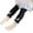 Black, variant on Jgppe Girls Knit Legging Cute Ribbed Toddlers Ankle Length Cotton Ruffle Footless Tights 0-6 Years
