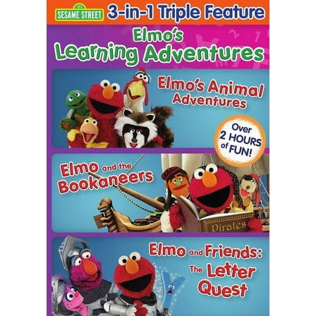 Elmo's Learning Adventures: Triple Feature (DVD), Sesame Street, Kids & Family