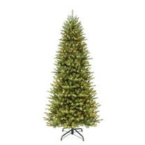 Puleo International 7.5 ft. Pre-Lit Slim Fraser Fir Artificial Christmas Tree with 500 Clear UL listed Lights
