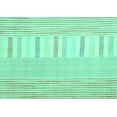 thumbnail image 1 of Ahgly Company Machine Washable Indoor Rectangle Abstract Turquoise Blue Contemporary Area Rugs, 5' x 7', 1 of 4