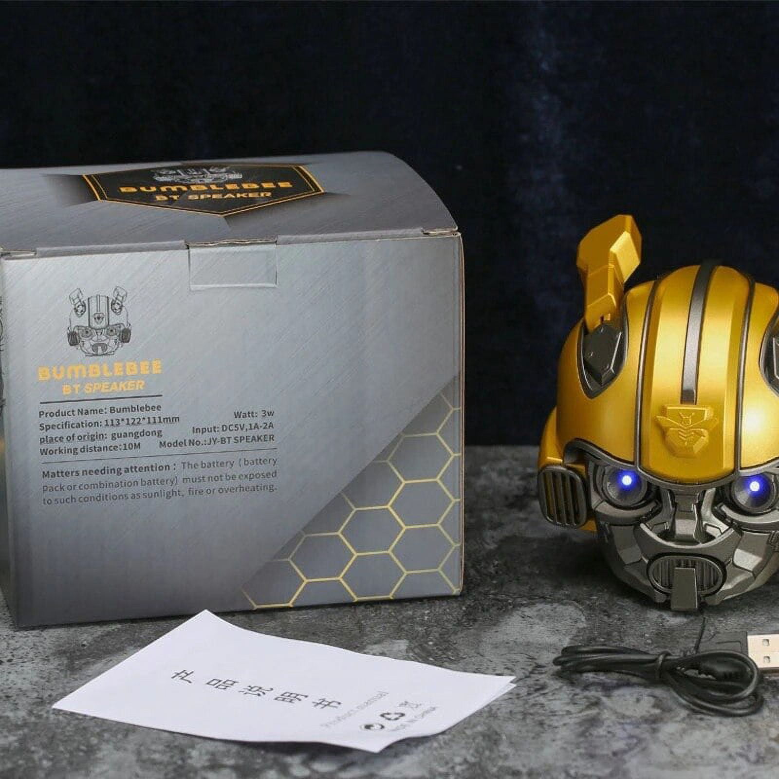 Bumblebee Bluetooth Speaker Wireless Bluetooth 5.0 Subwoofer HD Audio Music Player Music Box Portable Outdoor Indoor Audio