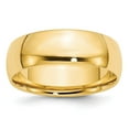 thumbnail image 5 of 10K Yellow Gold 7mm Light Weight Comfort Fit Band Ring Size 9, 5 of 7