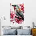 thumbnail image 5 of Creowell Bird Branch Pink Flowers Tapestry Wall Art for Home Decor 40*60in, 5 of 6