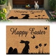 thumbnail image 2 of CoreLiving Spring Welcome Mat Outdoor Easter Bunny Doormat Non Slip Front Door Rug for Porch Entryway Floor Decor Rabbit Design Indoor Outdoor Layered Mat, 2 of 8