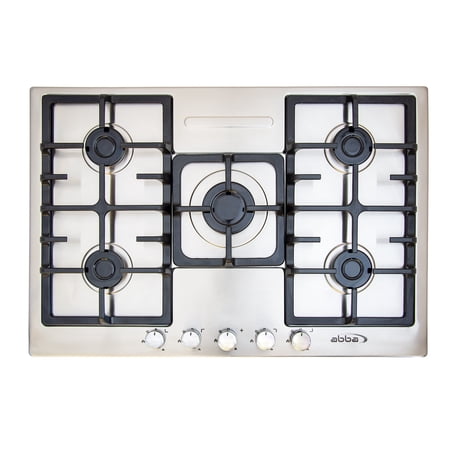 30" Stainless Steel Gas Cooktop - 5 Burners