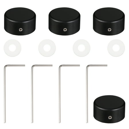 

Zehuanyu 4 Sets Pedal Footswitch Toppers with Screws Pads Effector Protective Button
