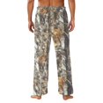 thumbnail image 6 of GrmtClth Men's Flannel Camo Lounge Pants Soft Thick Flannel Elastic Waist Flare Leg Daily Workout Sleep Sweat Pants Earthy Yellow XXL, 6 of 6