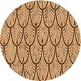 thumbnail image 1 of Ahgly Company Tapis d'Intérieur Lavables en Machine, Ronds, Transitionnels, Orange Jaune, Ronds de 5 Pi, 1 of 7