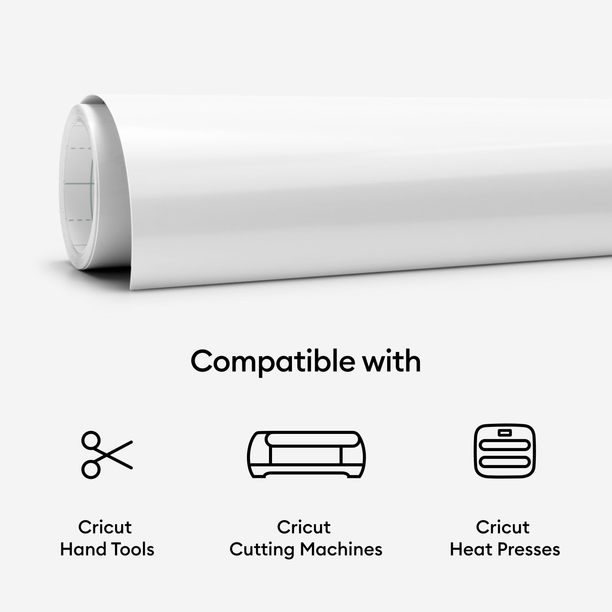 Cricut UV-Activated, Color-Changing Iron-On, White - Blue, 12" x 19", Roll