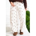 thumbnail image 6 of ZhiHiMeRi Casual Polka Dot Wide Leg Jeans for Women, High Waist Fit 4X, 6 of 10