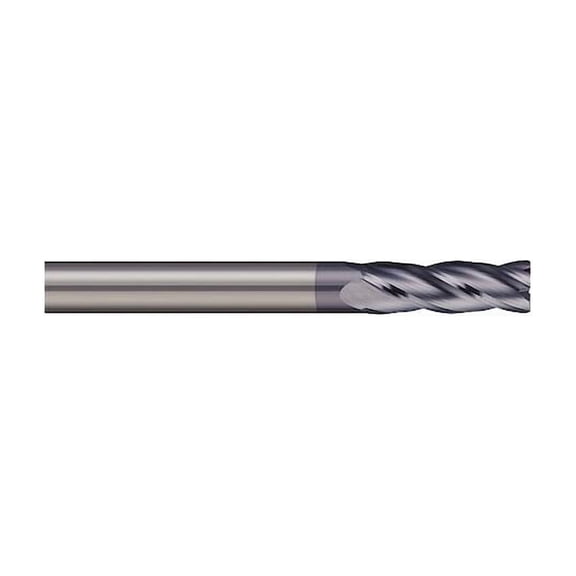 Micro 100 Carb End Mill,5/16 In,4FL,CC,Uncoated GEC-312-4-010
