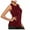 Z1-Wine, variant on Prolriy Athletic Gym Workout Tops for Women Casaul Sport Solid Yoga Shirts Tie Workout Racerback Tank Tops Tank Top for Women, Womens Tops Black L