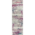 thumbnail image 4 of JONATHAN Y CONTEMPORARY POP 2 x 8 Runner Rug, Modern Abstract Brushstroke - Cream/Pink, CTP102A-28, 4 of 10