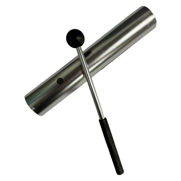 Tono Guiro Instrumento Tono Bajo Profesional Fácil de Tocar Coctelera de Metal Instrumentos Musicales Regalos para Principiantes Tube