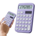 thumbnail image 2 of 1 Pcs Mechanical Switch Calculator,12 Digits,Large LCD Display,Colorful Calculator With Big Buttons,Mechanical Calculator,Calculators Desktop Calculator,Cute Calculator,Aesthetic Calculator(Purple), 2 of 8