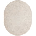 thumbnail image 2 of Rugs.com Finsbury Collection Rug – 7' 10 x 10' Oval Ivory Medium Rug Perfect For Living Rooms, Large Dining Rooms, Open Floorplans, 2 of 9