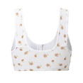 thumbnail image 5 of iHPH7 Daisy Bras for Older Women No Underwire Front Closure Comfort Senior Wireless Snap Closing Bra Beige L, 5 of 5
