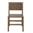 thumbnail image 3 of Oslo Faux Leather Woven Dining Chairs Set of 2, 3 of 5