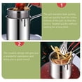 thumbnail image 5 of 1 juego de ollas para freír de acero inoxidable, ollas profundas con canasta, cacerola para leche profunda, olla para cocinar alimentos, 5 of 5