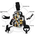 thumbnail image 5 of HELLHERO Cat Pattern with Zipper Adjustable Crossbody Bag Sling Bag with Double Zipper for Women Crossbody Bag, 5 of 7