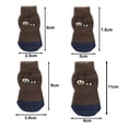 thumbnail image 5 of Guiexla 4Pcs Pet Socks Anti-Slip Comfortable Elastic Dog Shoes Winter Soft Warm Pet Paw Protector Pet Supplies, 5 of 7