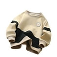 thumbnail image 1 of Cowsor Girls' Printed Round Neck Pullover – Flower Embroidered Non-Hooded Top (8-16Y), 1 of 2