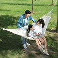 thumbnail image 5 of Individual Outdoor Hanging Hammock - Beige, One-Piece Canvas Hammock For Terrace, Balcony, Garden And Camping, With Storage Bag And Carabiner Straps., 5 of 5