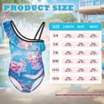thumbnail image 7 of Uorisanigo Girls Swimsuits Kids Ocean Axolotl Tankini Bathing Suit Size 7-8 One Piece One Shoulder Single Spaghetti Strap Summer Beach Swimwear, 7 of 7