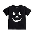 thumbnail image 2 of Kiijoy Toddler Girls T Shirt Halloween Pumpkin T-Shirt Kids Short Sleeve Tshirt, Sizes 2-3, 2 of 4
