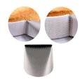 thumbnail image 4 of Moins de 5 Moules de Cuisson en Acier Inoxydable 304 Grand Simple Dents de Scie Beurre Plâtre Monté Bouche Outil de Cuisson pour Gâteaux 200 Panier Surdimensionné Tressé Glaçage de Gâteau Embout de Décoration, 4 of 4