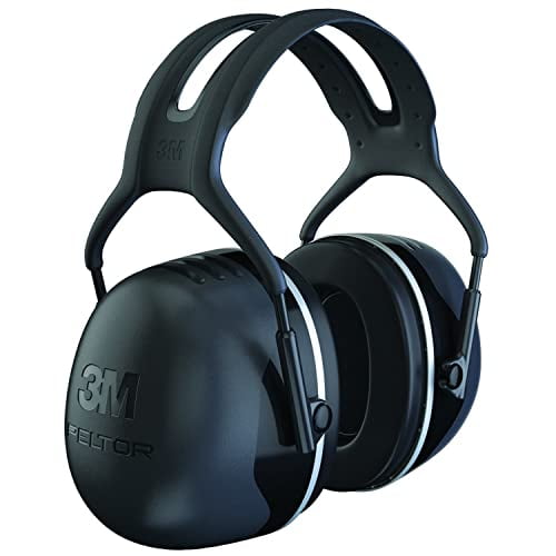 Peltor X5 Over-the-Head Ear Muffs, Dielectric, Electrically Insulated, Passive, NRR 31 dB, Black