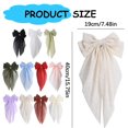 thumbnail image 3 of Snap Clip Curtain Bow Straps, Decorative Fabric Curtain Buckles, Christmas Window Ornament Accessories For Living Room Bedroom Home Window Decoration, Light Ashy, 3 of 5