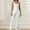 White, variant on Azrian Women's Sleeveless Wide Leg Jumpsuit Onepieces Overall Dress Spring And Fall Tight Waistband Sleeveless Neck Long Jumpsuit