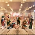 thumbnail image 1 of 10x Natividad Set Decoración Figurita Niño Jesús Nacimiento de Jesús Estatua Escultura de Pintado de par perfke estatuilla del nacimiento de jesus, 1 of 9