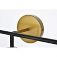 thumbnail image 5 of Hanson 3 lights bath sconce in black with brass with frosted shade, 5 of 5