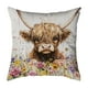 thumbnail image 2 of Herunwer Highland Cow Throw Pillow Covers Decorative Throw Pillows Cow Decor for Bedroom Decor Highland Cow Bedding Soft Flannel Fluffy Couch Pillow Covers, 2 of 6
