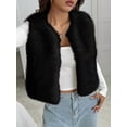 thumbnail image 3 of BTFBM Faux Fur Vest Women Fall Fashion Sleeveless Fuzzy Jacket Fluffy Coats Winter Clothing Furry Outerwear Vests, 3 of 9