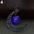 thumbnail image 7 of AYYUFE Moon Hollow Love Heart Glowing Turquoise Necklace Halloweens, 7 of 7