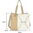 thumbnail image 4 of Kukuzhu Canvas Hobo Bag for Women Shoulder Crossbody Bag Large Totes Handbag Purse Top Handle Bag with Multiple Pockets, 4 of 7