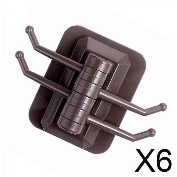 Gancho giratorio,Gancho giratorio para utensilios de cocina,ganchos para colgar,Perchero de pared multifunción para colgar toallas y vajilla,Ganchos para utensilios autoadhesivos resistentes
