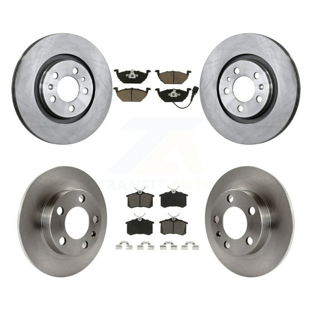 CMX Front Rear Disc Brake Rotors and Ceramic Pads Kit for Car 2007-2010 Volkswagen Beetle with 280mm Diameter Rotor K8C-100774