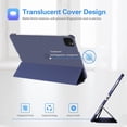 thumbnail image 4 of Smart Case ProCase para iPad Pro 12.9 de 6.ª, 5.ª, 4.ª y 3.ª generación, color azul marino, 4 of 9