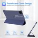 thumbnail image 4 of Smart Case ProCase para iPad Pro 12.9 de 6.ª, 5.ª, 4.ª y 3.ª generación, color azul marino, 4 of 9