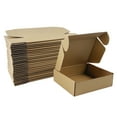 thumbnail image 3 of 25 Pack 7x5x2 Shipping Box Recyclable Mailers, Corrugated Cardboard Small Gift Business Boxes, Brown, 3 of 5