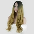 thumbnail image 5 of SUCS Women's Fashion Wig Gold Synthetic Hair Long Wigs Wave Curly Wig, 5 of 5