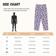 thumbnail image 4 of Lsque white flower Skull blue Print Women's Pajama Pants, Lounge Pant - Comfortable Home Wear,Elastic Waistband, Stylish Design-Large, 4 of 9